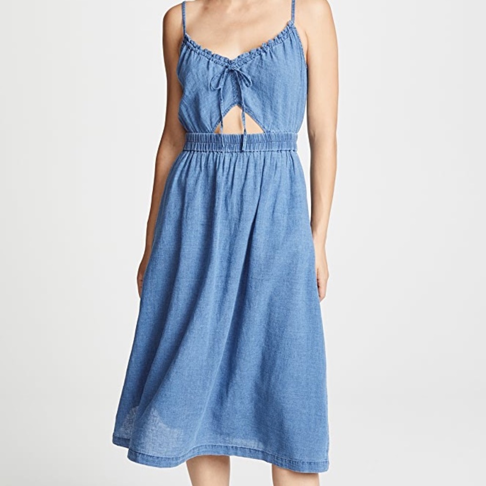 Madewell Indigo Cutout Dress NWT